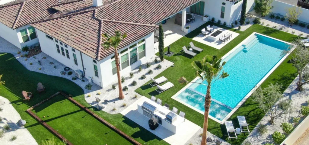 Backyard pool installation from Teserra OUtdoors