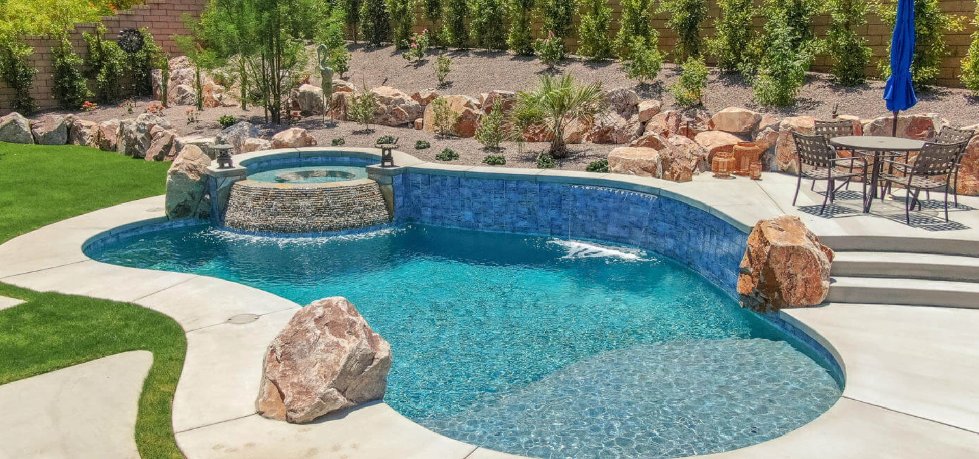 pool installed by Teserra Outdoors