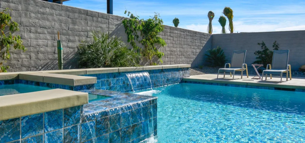 Backyard pool installation from Teserra