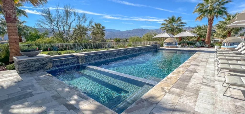 Backyard pool installation from Teserra