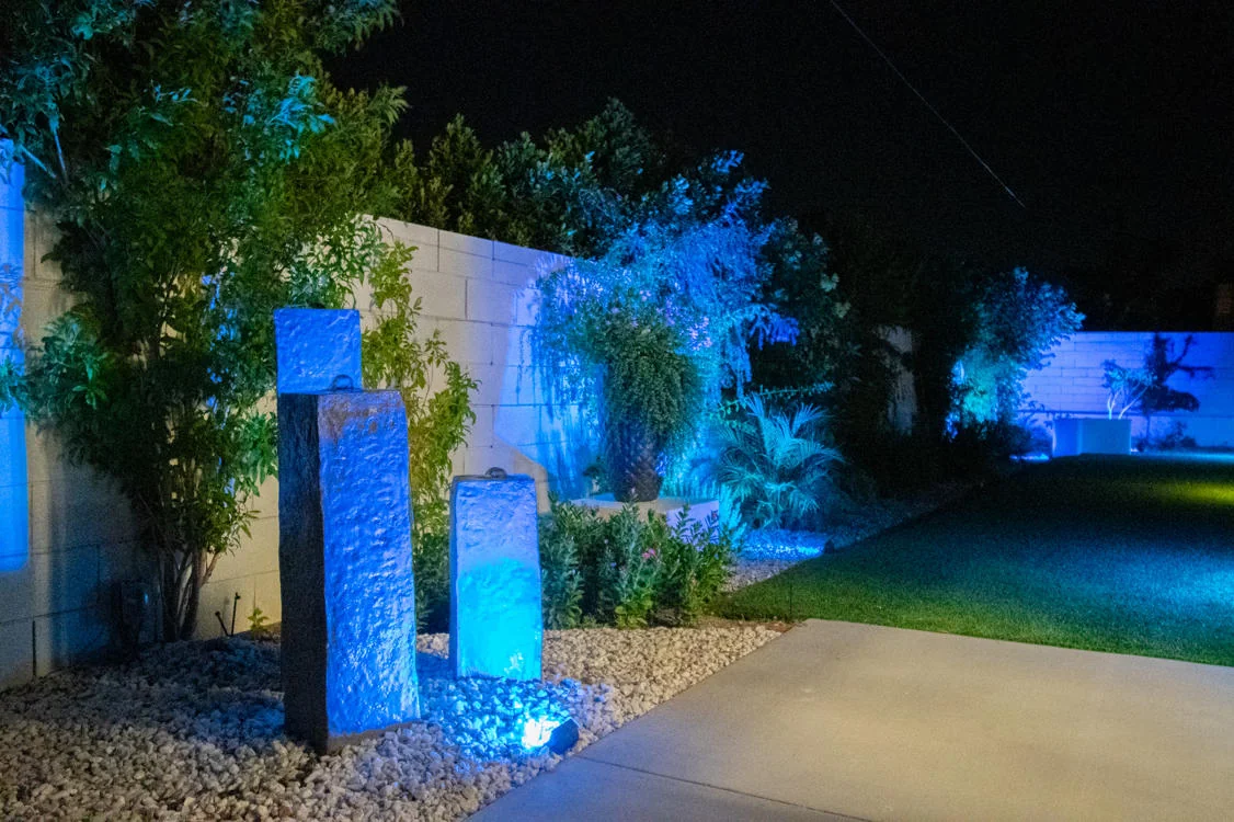 Outdoor lighting installation from Teserra Outdoors