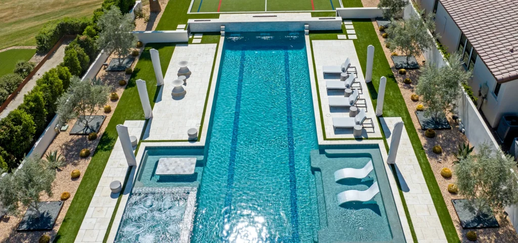Pool installed by Teserra Outdoors