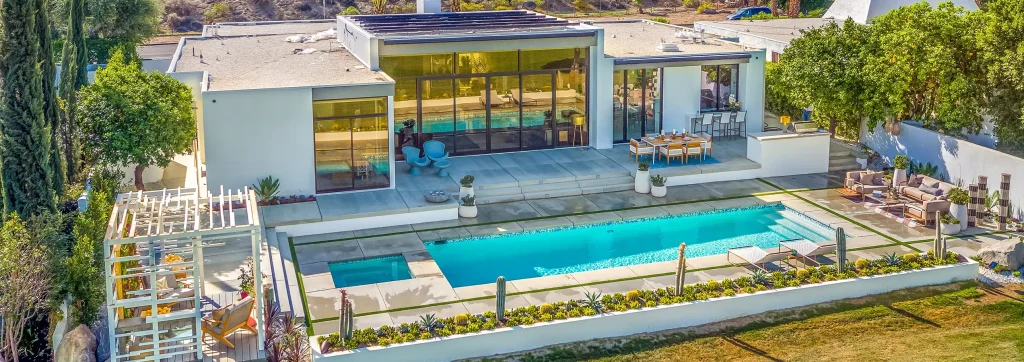Backyard pool installed by Oasis
