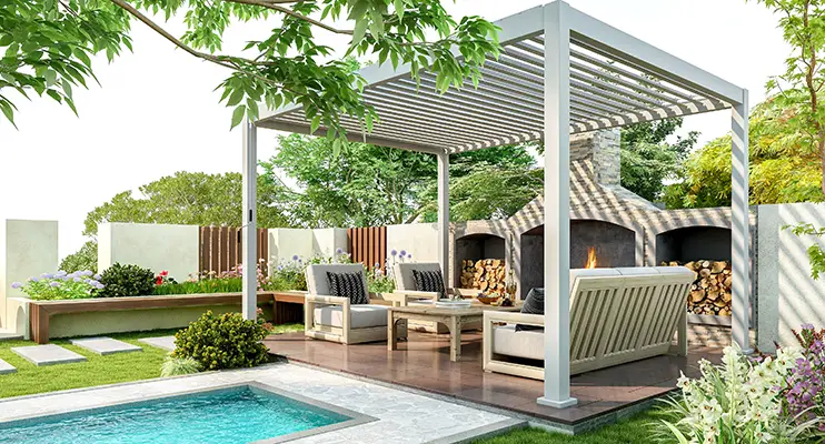 Plunge pool installed by Teserra Outdoors